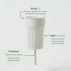 14cm/5.51in Self-Watering Pot STL & 3MF – Planter with Inner Pot, Digital Download