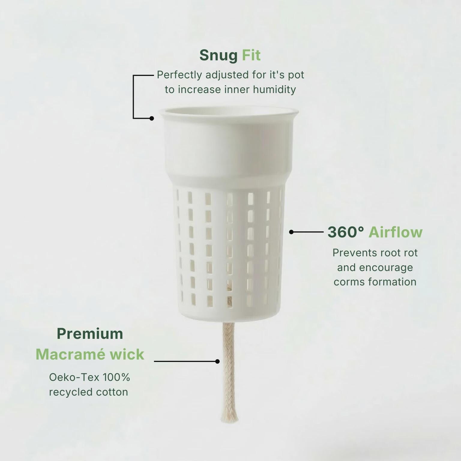 Self Watering Planter (6cm) with Inner Pot - Support-Free 3D Print File (3MF)