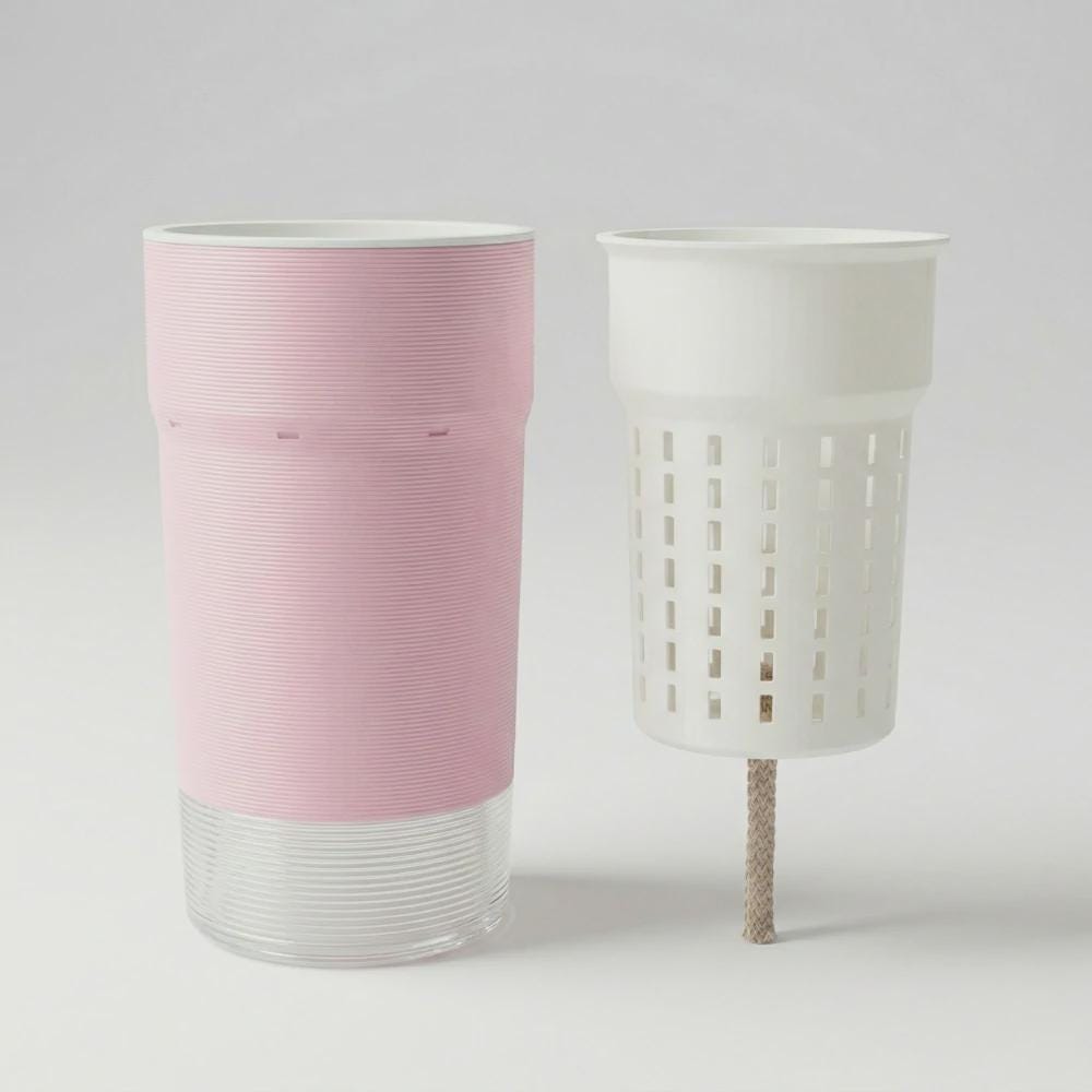 Self Watering Planter (8cm) with Inner Pot - Support-Free 3D Print File (3MF)