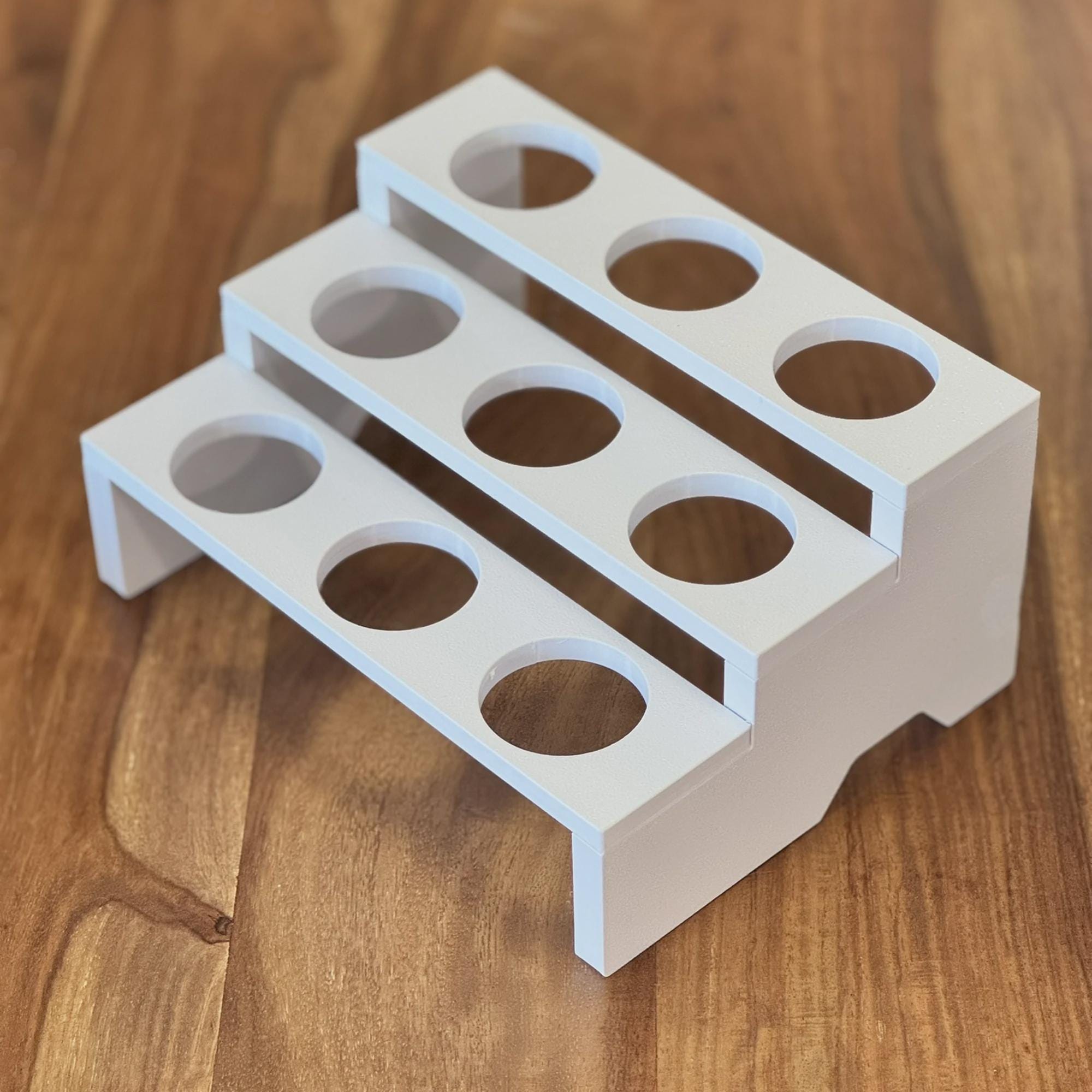 Mini Step Display Tray (3 levels for 9 pots) - Support-Free 3D Print File (3MF)