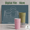 Self Watering Planter (14cm) with Inner Pot - Support-Free 3D Print File (3MF)