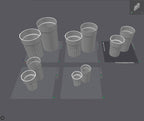 Bundle Self-Watering Pot STL & 3MF – 5 Sizes, 6–14cm / 2.36-5.51in, Digital Download