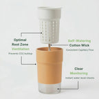 8cm/3.15in Self-Watering Pot STL & 3MF – Planter with Inner Pot, Digital Download