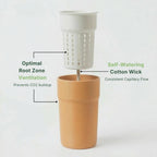 10cm/3.94in Self-Watering Pot STL & 3MF – Planter with Inner Pot, Digital Download