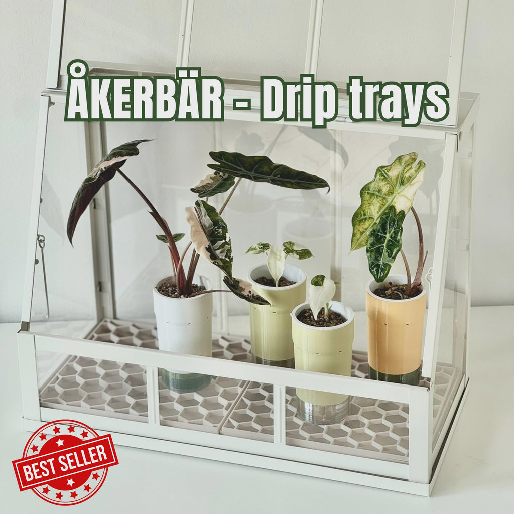 Digital File - ÅKERBÄR Drip Trays for Mini Greenhouse • 3D Print File (3MF)