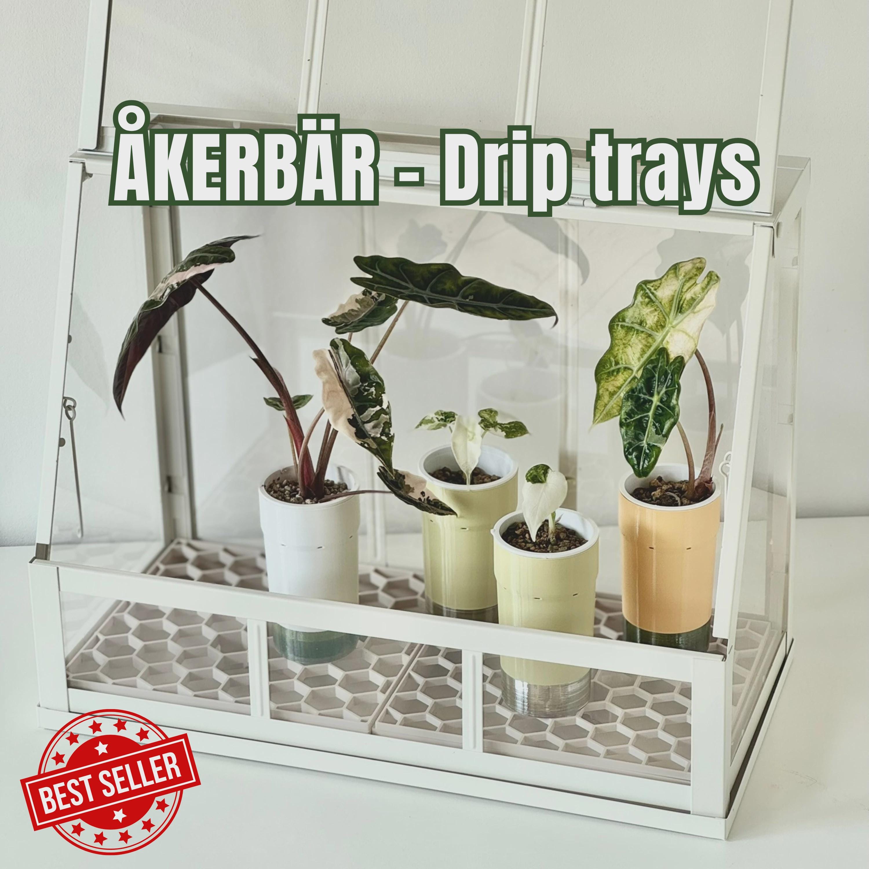 Digital File - ÅKERBÄR Drip Trays for Mini Greenhouse • 3D Print File (3MF)