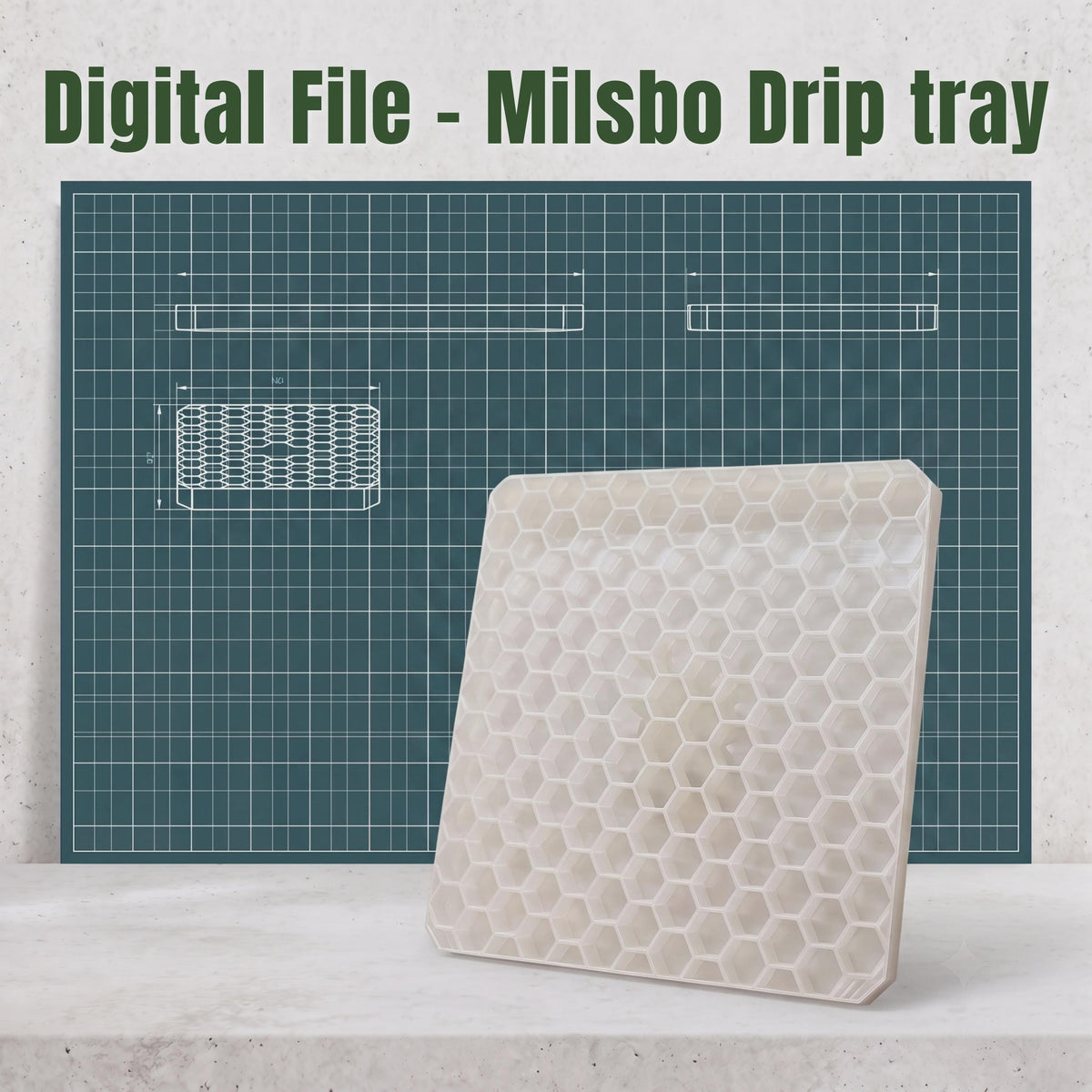 STL & 3MF IKEA Milsbo Cabinet Drip Tray | 3D Print Files | Digital Download