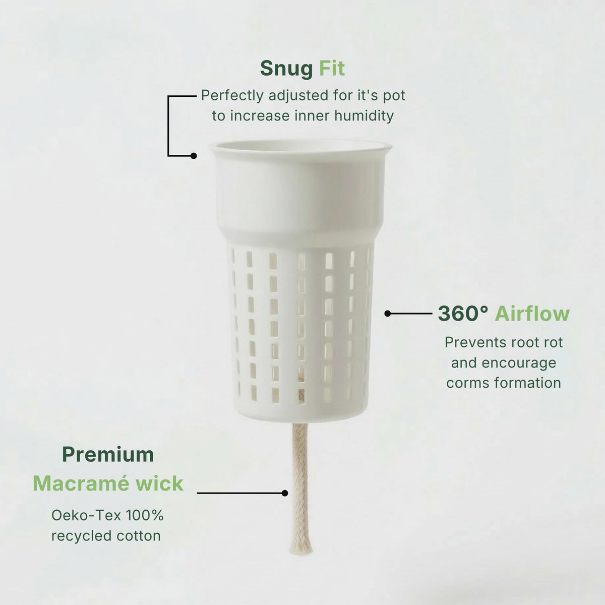 Multi-Pack Self Watering Pots (6 to 20cm) - Planters for Aroids, Alocasia, Plants