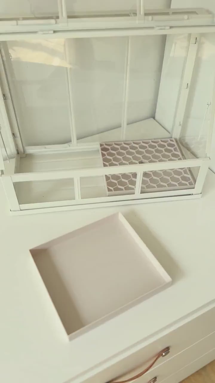 Modular Drip Trays for IKEA ÅKERBÄR & SOCKER Greenhouses – Removable Honeycomb Grids